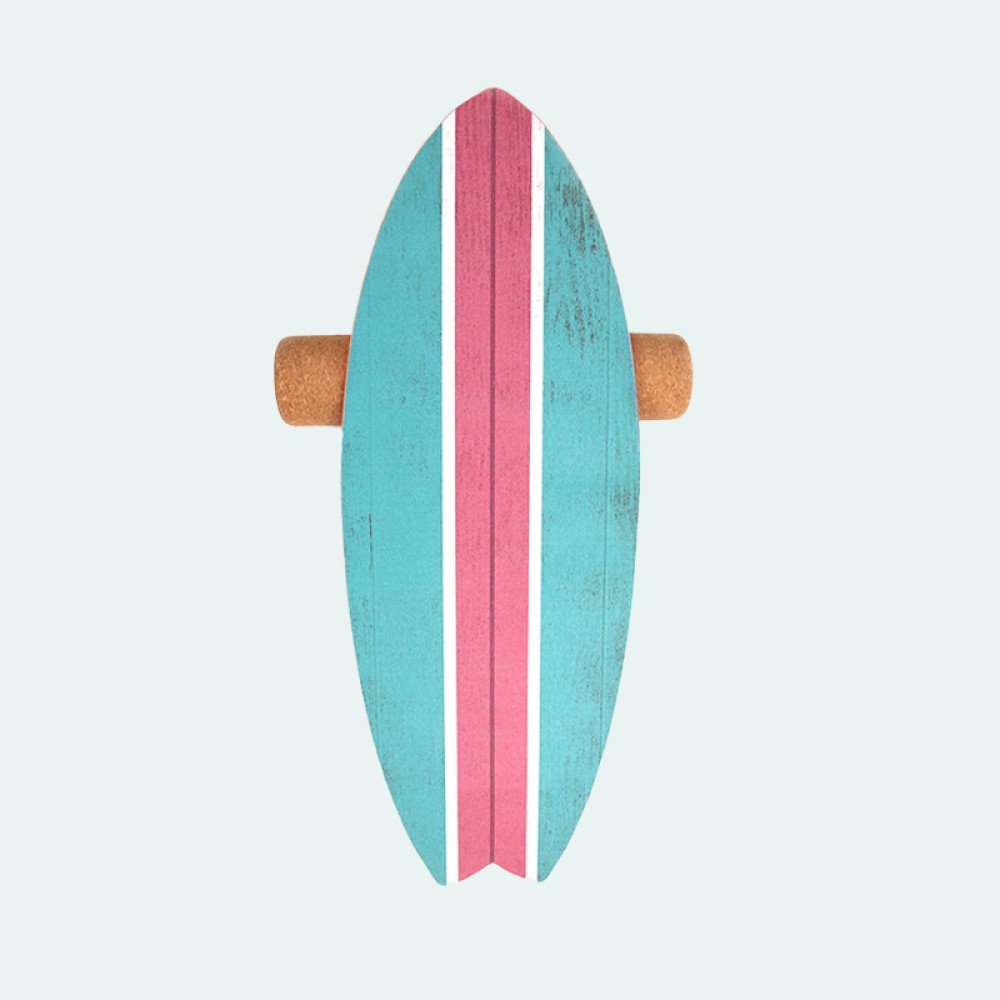 Ten-layer wooden cork roller balance training board