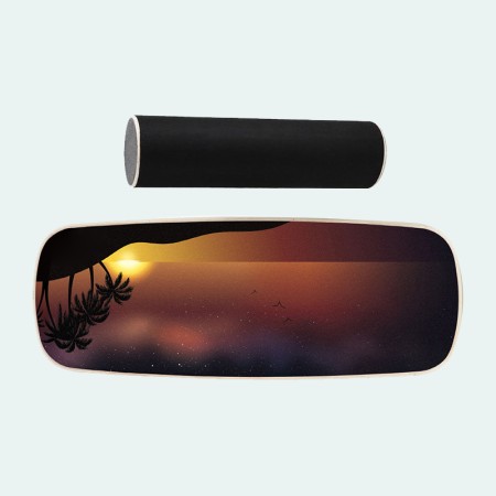 Professional-grade wooden balance training fitness board