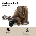 Professional-grade wooden balance training fitness board