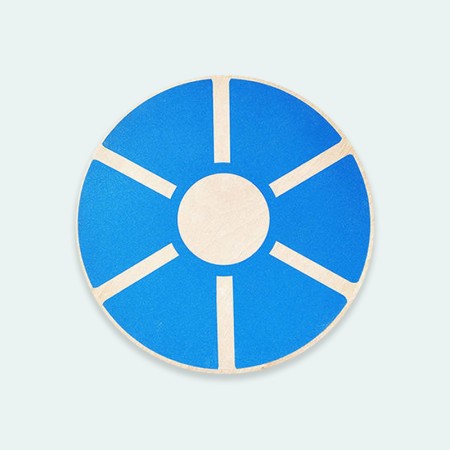 Multifunctional wooden balance training roller board