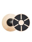 Multifunctional wooden balance training roller board