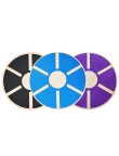 Multifunctional wooden balance training roller board