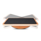 Professional-grade pine balance training board