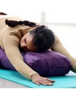 Washable purple organic cotton yoga pillow