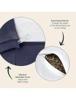 Organic cotton rectangular buckwheat yoga meditation pillow