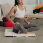 Washable buckwheat hull yoga meditation cushion