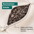 Washable buckwheat hull yoga meditation cushion