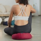 Washable buckwheat hull yoga meditation cushion