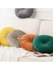 Colorful round organic yoga pillow