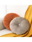 Colorful round organic yoga pillow