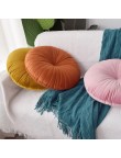 Colorful round organic yoga pillow