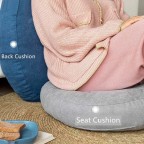 Large modern buckwheat yoga meditation pillow