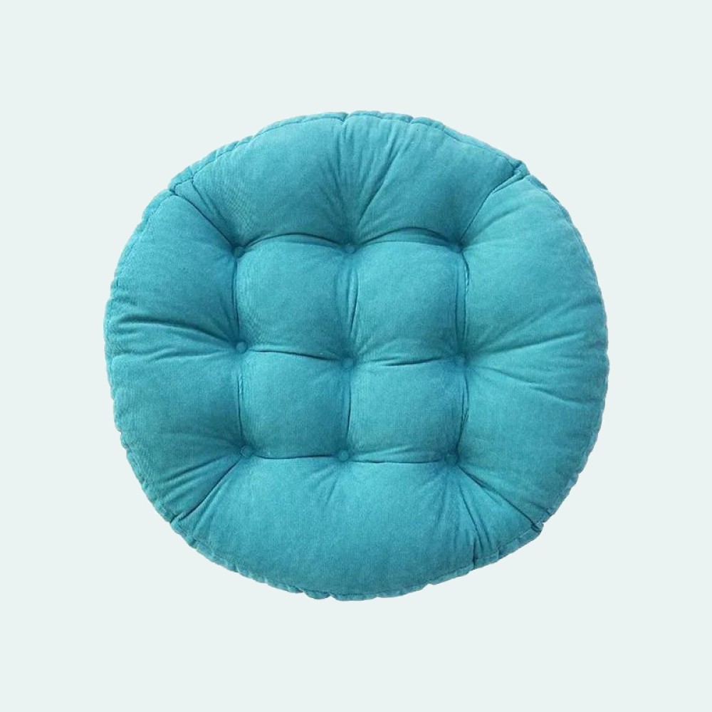 Machine washable round yoga pillow