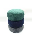 Round buckwheat-filled meditation yoga pillow