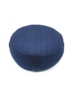Round buckwheat-filled meditation yoga pillow