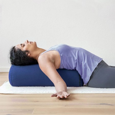 Organic round multi-functional yoga support pillow